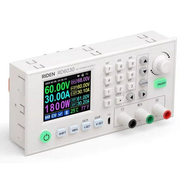 HOT RD6030W 60V 30A DC Adjustable StepDown Voltage Bench Regulated Power Supply Buck Converter Battery Charging&1500W PSU
