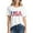 2White, variant on Drses ‌‌Women's Independence Day 4th of July Patriotic T-Shirt - American Flag & Stars Graphic Short Sleeve Tee for Summer (Sizes S - 2XL)