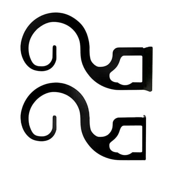 Curtain Brackets For Two or Three 1 Inch Rods