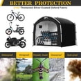 thumbnail image 4 of Cobertizo para guardar bicicletas HAPPY TRAVEL, 7,3 x 5 x 6,2 pies, impermeable, 4 of 9