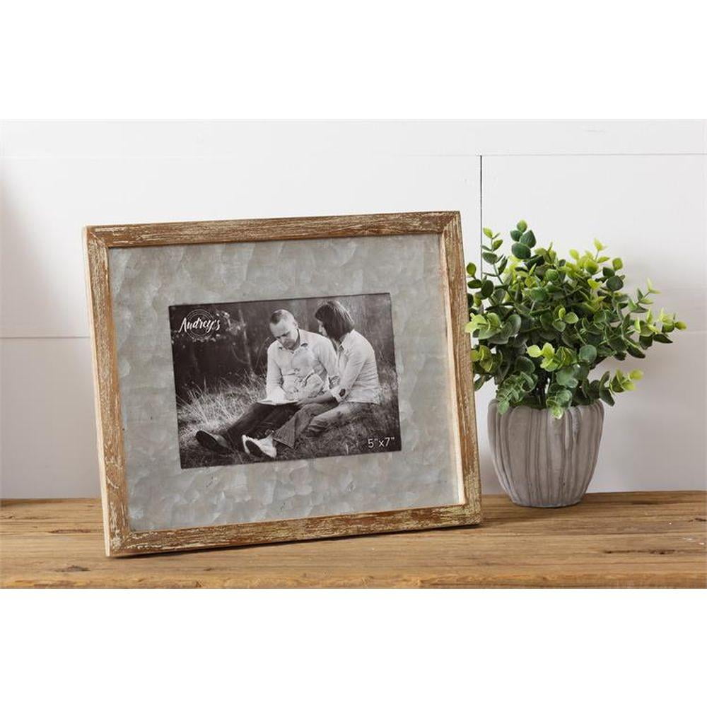 Your Heart's Delight Picture FrameGalvanized Mat, Small S/2 Walmart