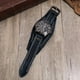 thumbnail image 5 of Reloj de pulsera Hugo Vintage Punk Correa de cuero PU ancha Azul, 5 of 9