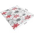 thumbnail image 4 of White Christmas Snowflake Pattern Blanket,Comfortable Soft Lamb Wool Throw Blanket,All Season,Warm Lightweight Blankets for Sofa Bed Couch Living Room Chair,50"x60", 4 of 4