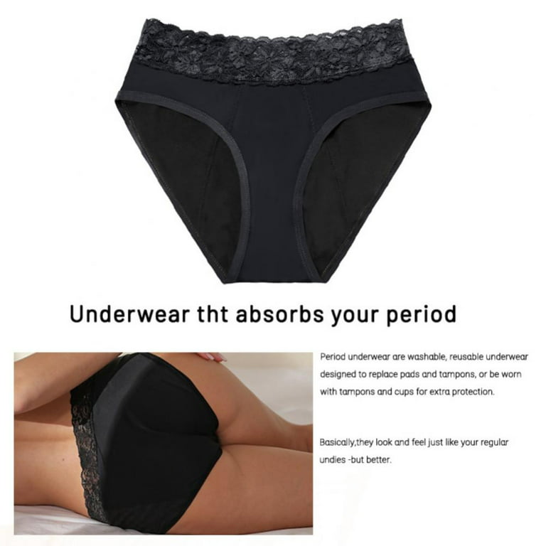 Menstrual Period Underwear Women Cozy Lace Panties Ladies Seamless  Physiological Leakproof Underwear
