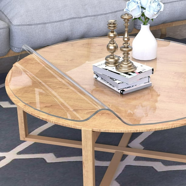Dia 28 Inch Clear Round Table Cover 1 5mm Thick Plastic Protector Waterproof Pvc Tablecloth Vinyl Circle Top For Coffee Dining Room Com Dia 28 Inch Clear Round Table Cover 1, 28 Inch Round Table Cover