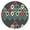 Fitted,, variant on Round Tablecloth with Elastic Edge, Featuring Tropical Palm Trees and Ocean Sunset with Palm Trees Patterns, Waterproof Vinyl with Backing, Durable Table Cover for Indoor and Outdoor