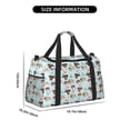 thumbnail image 3 of Disketp Cute Pug Dogs Bolsa de Viaje Tipo Duffle, Bolso de Mano para Fin de Semana para Mujer, Bolsa de Gimnasio Ligera para Hombre, Esencial para Viajes, 3 of 7