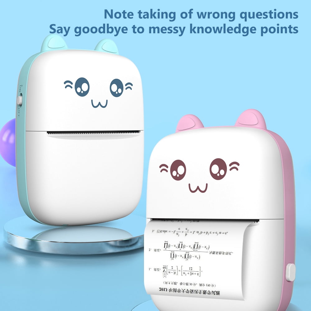 Portable Thermal Printer Wireless Printing Paper Photo Inkless Printer APP controlled Lable Printer, 57mm