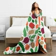 thumbnail image 5 of Kll Fleece Blanket Plush Throw Blanket Vegetables,Soft Fuzzy Cozy Flannel Blanket For Couch Sofa Bed.(80"X60"), 5 of 9