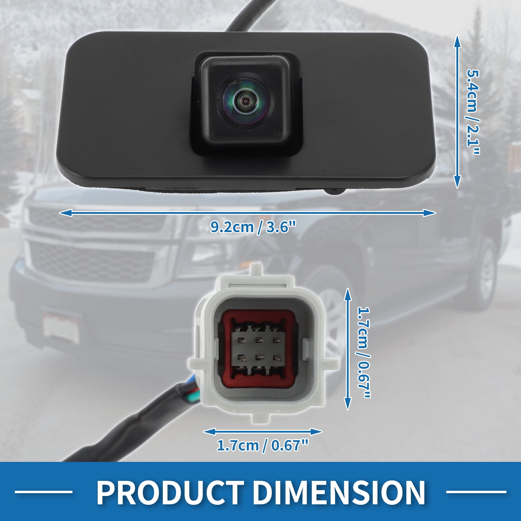 Unique Bargains Rear View Camera for Cadillac Escalade Suburban Tahoe Yukon 15-19