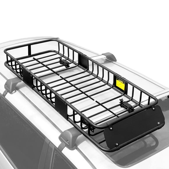 XCAR 64"x22" Car Skinny Roof Rack Cargo Carrier Rooftop Basket Luggage for Traveling Black