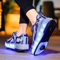 thumbnail image 5 of YAZI Kids Roller Shoes Boy Girl Sneakers with Wheels Become Sport Sneaker with Led for Christmas Birthday Children Show Gift, 5 of 17