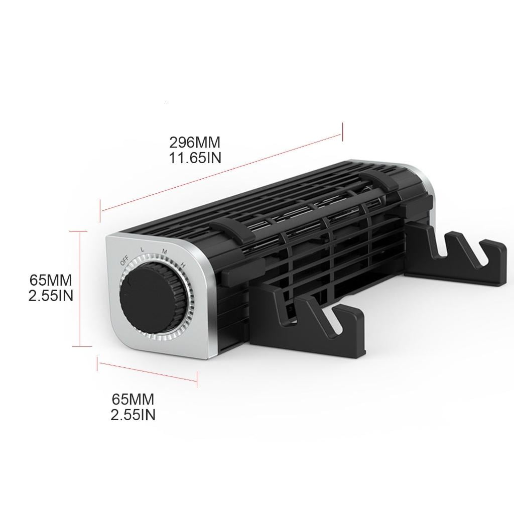 Jesscasday USB Cooling Fan Laptop Pad Stand Fan Notebook Computer Phone Cooler Horizontal Fan Bracket for 12-18 inch Laptop