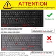thumbnail image 4 of Funda para teclado Lenovo ThinkPad E15 Gen 4 3 2 T15 T15p T15g L15 Gen 2 1 P51s P52 P52s P53 P72 P73/ThinkPad E580 E590 E595 L580 L590/ThinkPad T570 T575 T580 T590 de 15,6", color arcoíris, 4 of 4
