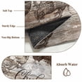 thumbnail image 6 of Brown Vintage Rooster Round Area Rug 3Ft Washable Small Circle Rugs for Kitchen Entryway, Farmhouse Wooden Chickens Farm Non-Slip Carpet Floor Mats Indoor Outdoor Carpet Runner Aesthetic Home Decor, 6 of 8