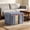 Light Blue624, variant on Foldable Linen Storage Box, Clear Window Clothes Organizer, Double Zipper Blanket Storage Bin With Handles For Bedding, Dorm, Closet, Seasonal Garment Organization