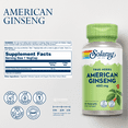 thumbnail image 2 of Solaray American Ginseng 480 mg | Adaptogenic Herb | Healthy Stress, Energy & Physical Endurance Support | 50 VegCaps, 2 of 5