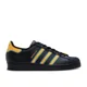 thumbnail image 3 of Size 5- Adi - das Unisex Junior Superstar Shoes, Black/Gold/Blue., 3 of 6