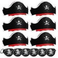 thumbnail image 2 of Gorro de pirata clásico Legigo 12 Pzs con estampado de calavera, 2 of 3