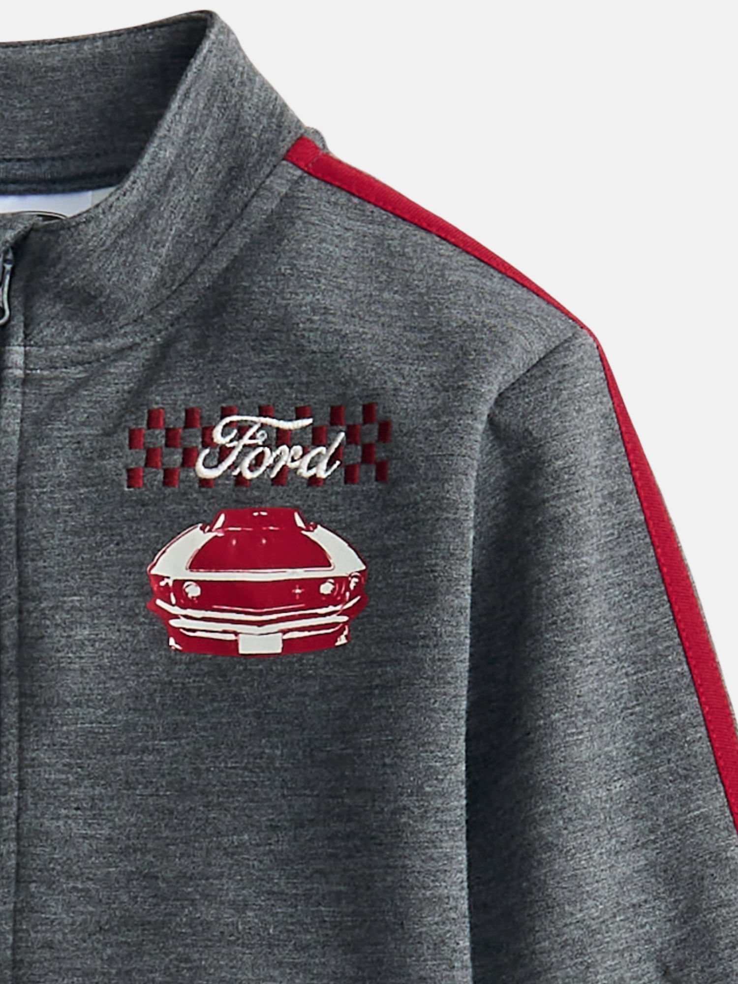 Ford Mustang Baby Boys Full Zip Tracksuit, 2-Piece, Sizes 0/3M-24M