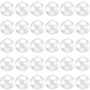 40 Pcs Clear Plastic Fillable Decorations Balls, Christmas Hollow Ornaments Balls,Small Craft Ball,Christmas Tree Hanging Balls,for Home Wedding Birthday Holiday Decor (20mm)