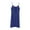 Blue, variant on Women's Nightgown Crew Neck Drawstring Loungewear Sleeveless Sleepwear Mini Length Nightgown Long Pajamas Dress