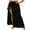 #0135-Black, variant on Women's Maxi Skirts Wrap Tie Side Split Hem Skirts Casual Beach Cover Up Style Lightweight Breathable Flowy Loose Fit Summer Skirts