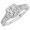 platinum, variant on Platinum 2.75 Carat LAB GROWN IGI CERTIFIED DIAMOND Vintage Halo Style Channel Set Round Brilliant Princess Cut Diamond Engagement Ring Milgrain (D-E Color VS1-VS2 Clarity 2 Ct Center)