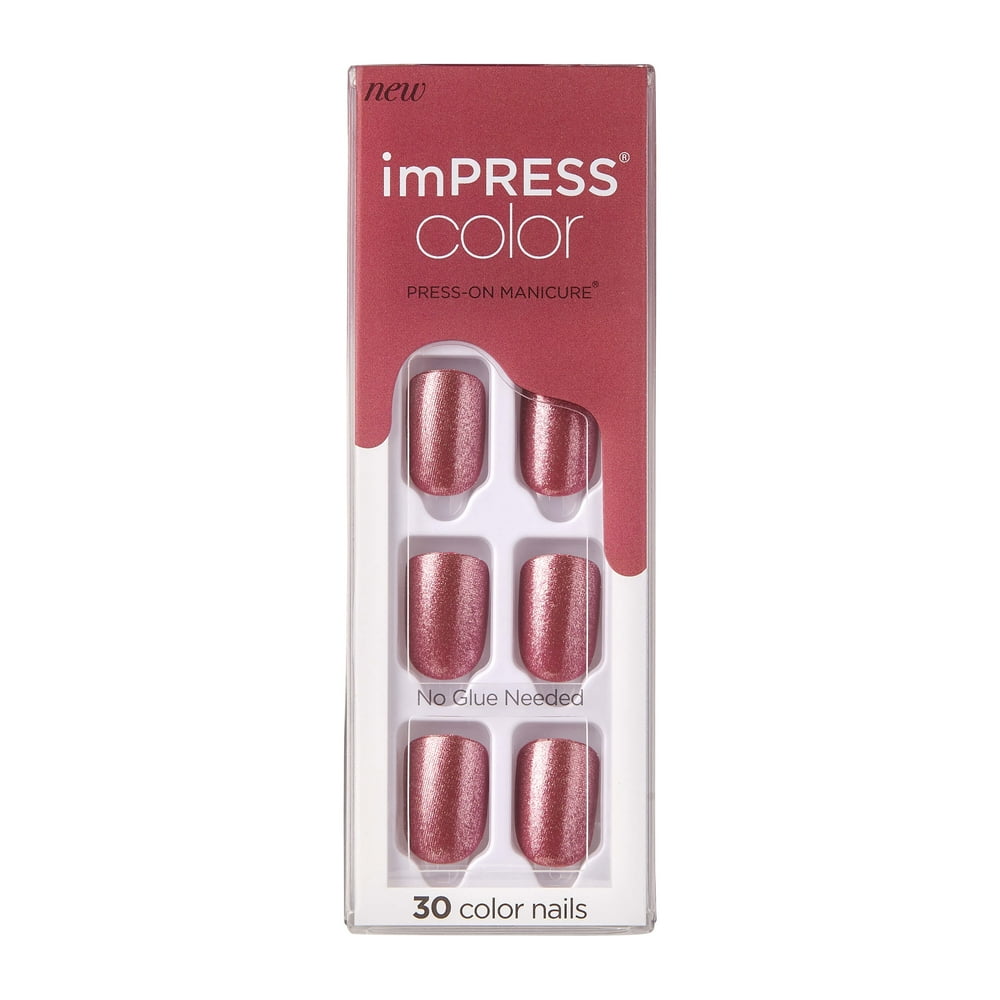 imPRESS Color Press-on Manicure, Peanut Pink, Short - Walmart.com - Walmart.com