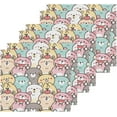 thumbnail image 3 of GZHJMY Cute Cartoon Bear Washcloths 6 Pack, Highly Absorbent Soft Cotton Baby Washcloths Fingertip Towels, 12 x 12 Inch, 3 of 7
