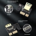 thumbnail image 2 of Cable de extensión LED USB 3.0 Adaptador de tarjeta elevadora PCI-E 16X para minería (negro), 2 of 7