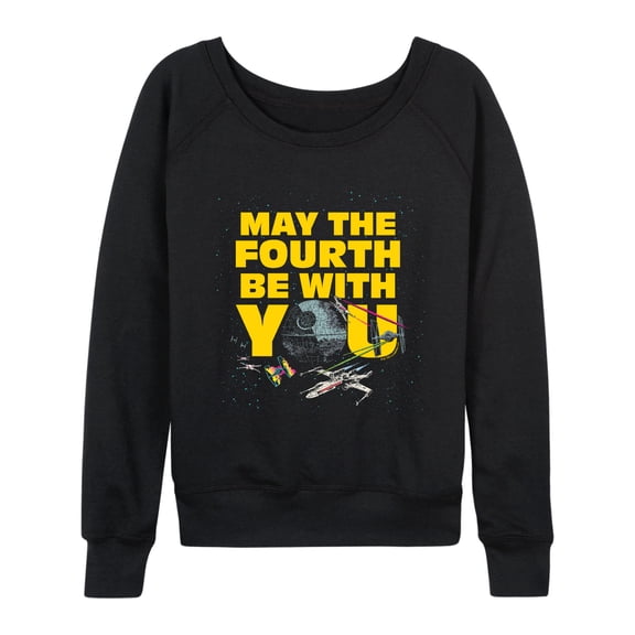 Star Wars - May Fourth Dogfight - Women's French Terry Long Sleeve Pullover
