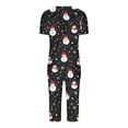 thumbnail image 4 of BLTIBY Women's Christmas Capri Pajama Sets Xmas Graphic Sleepwear Tunic Top with Capri Pants 2 Piece Cozy Comfy Pajamas Set Black S, 4 of 7