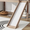 thumbnail image 5 of Leumius Twin Low Loft Bed with Slide, Ladder, Safety Guardrails, Rubber Wood Twin Loft Bed for Boys Girls Natural, 5 of 9