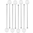 thumbnail image 1 of Pajitas de cóctel reutilizables, acero inoxidable, diseño sofisticado, utensilios de cóctel fáciles de limpiar para limonada, té helado, 1 of 8