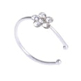 thumbnail image 2 of Copper Fittings Silver-plated Piercing Jewelry C-shaped False Nose Ring, 2 of 9