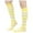 Light Yellow, variant on Boot Socks for Women Knee High Ladies' Christmas Knit Striped Knee High Calf Socks Soft Comfort Winter Warm Indoor Home Socks Warm Socks for Women Black One Size1 Pairs