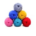 thumbnail image 6 of Milk Sweet Soft Cotton Baby Knitting Wool Yarn Thick Yarn Fiber Velvet Yarn Hand Knitting Wool Crochet Yarn for DIY Sweater No.12, 6 of 9