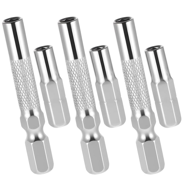 Adaptador de Puntas 1/4" A 4 mm, 6 Adaptadores Magnéticos para Destornillador Hexagonal, Hexagonales Juego