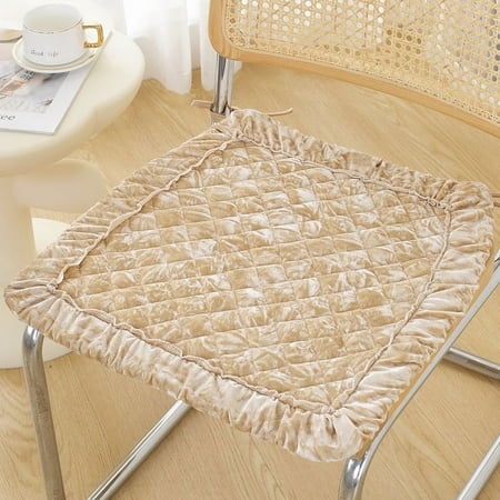 

XmhyTop-A Cushion Garden Terrace Home Kitchen Office Thick Comfortable Cushion 17.71*17.71inch (Kahki)