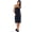Black, variant on KALAKALA Boca Terry Womens Spa Wrap - 100% Cotton Spa, Shower, Bath and Gym Towel w Snaps, Towel Wrap for Women, White, Medium/Large