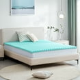 thumbnail image 4 of BDEUS 3 inch Gel Cooling Memory Foam Mattress Topper, Memory Foam Egg Crate Mattress Topper, CertiPUR-US Certified, King Size, 4 of 11