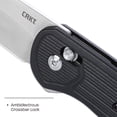 thumbnail image 3 of CRKT Sero Everyday Carry Folding Knife with Crossbar Lock: S35VN Plain Edge Blade, Black Glass-Reinforced Nylon Handle, 7170, 3 of 5