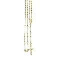 thumbnail image 2 of 14K Yellow Gold Rosary Necklace 2.5mm Bead Rosary Chain Necklace (16, 18, 20 Inches), 2 of 3
