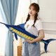 thumbnail image 1 of Huiyun 60-140cm Simulation Sea Animal Plush Toy Lifelike Fish Organism Blue Marlin Soft Stuffed Pillow Home Decoration, 1 of 4