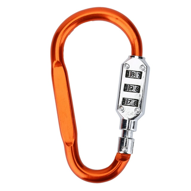 Security Carabiner,Travel Bag Luggage Security Carabiner Lock Locking Carabiner User-Friendly Design