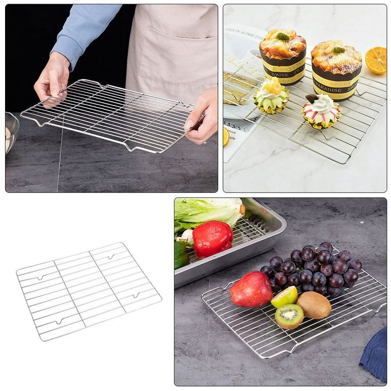 Nifty Solutions 3-Tier Cooling Rack – Non-Stick, Wire Mesh Design, Black 