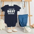 thumbnail image 3 of I Have the Best Brother Cute Sibling Romper Boys or Girls Infant Baby Brisco Brands NB, 3 of 6