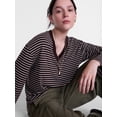 thumbnail image 5 of Scenario Women's and Women's Plus Relaxed Tee with Long Sleeves, Sizes XS-4X, 5 of 6