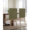 thumbnail image 5 of nqOlkjepod Sage Green Chair Covers Set of 6, Decorative Chair Back Cover, Brown Solid Color Simple Abstract Dining Room Chair Slipcovers Removable Chair Protectors Covers for Party Banquet, 5 of 7